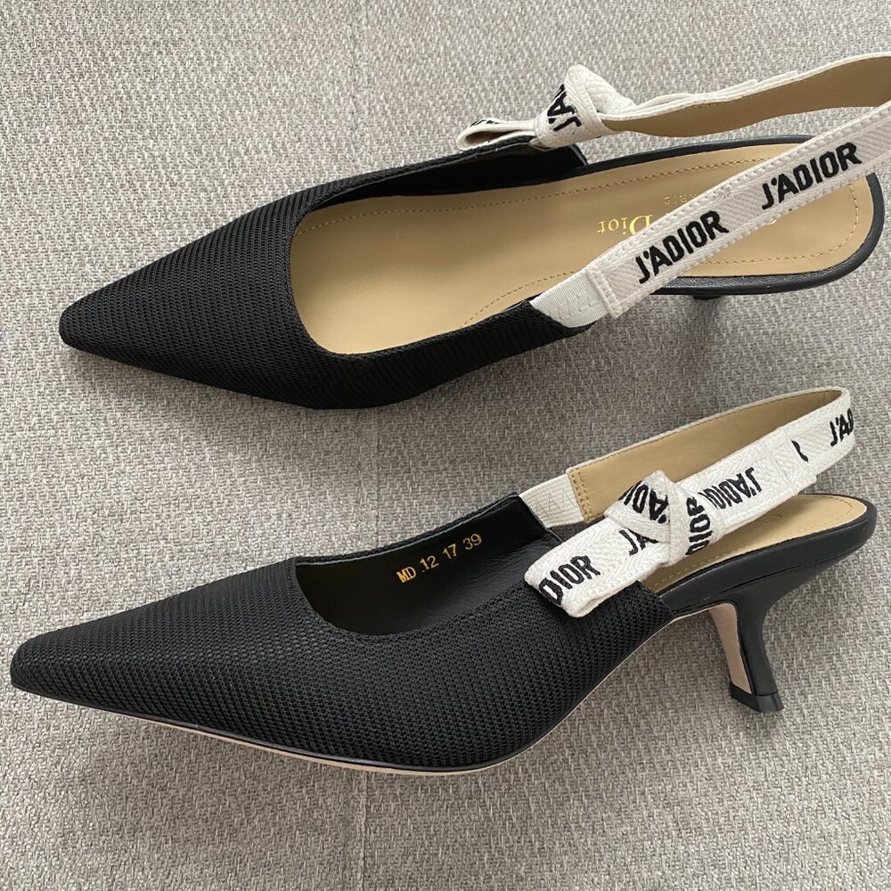 Dior Black and Cream Heels - Picture 4 of 6